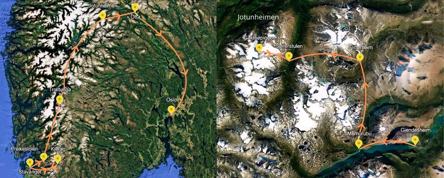 I migliori Trekking della Norvegia