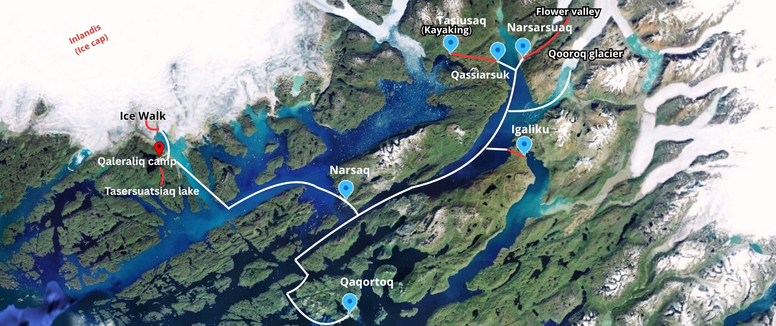 Mappa meraviglie della Groenlandia